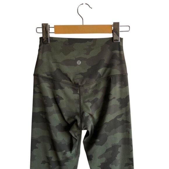 Lululemon Align Pant II 25" Size 4 Heritage 365 Camo Green Twill Multi - Picture 7 of 11